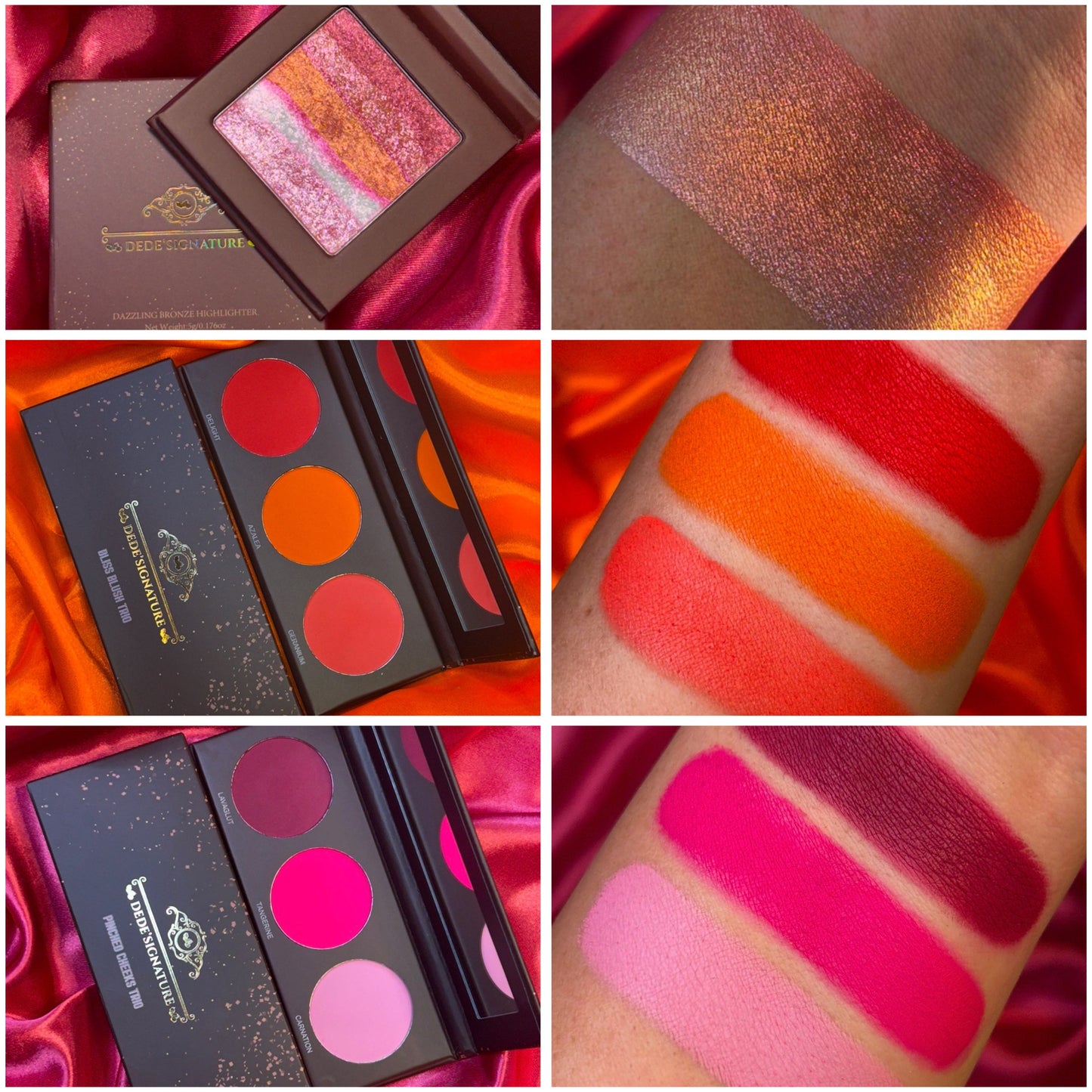 ‘BLUSH & GLOW’ - 2 BLUSH PALETTES + BRONZE HIGHLIGHTER